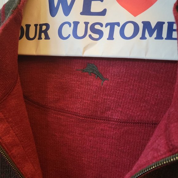 Tommy Bahama Flipshore Reversible 1/4 Zip Sweater - Picture 10 of 12